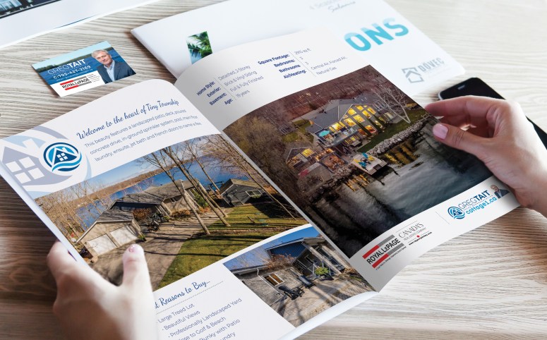 Listing Brochure Design for Greg Tait, Sales Representative for Royal LePage